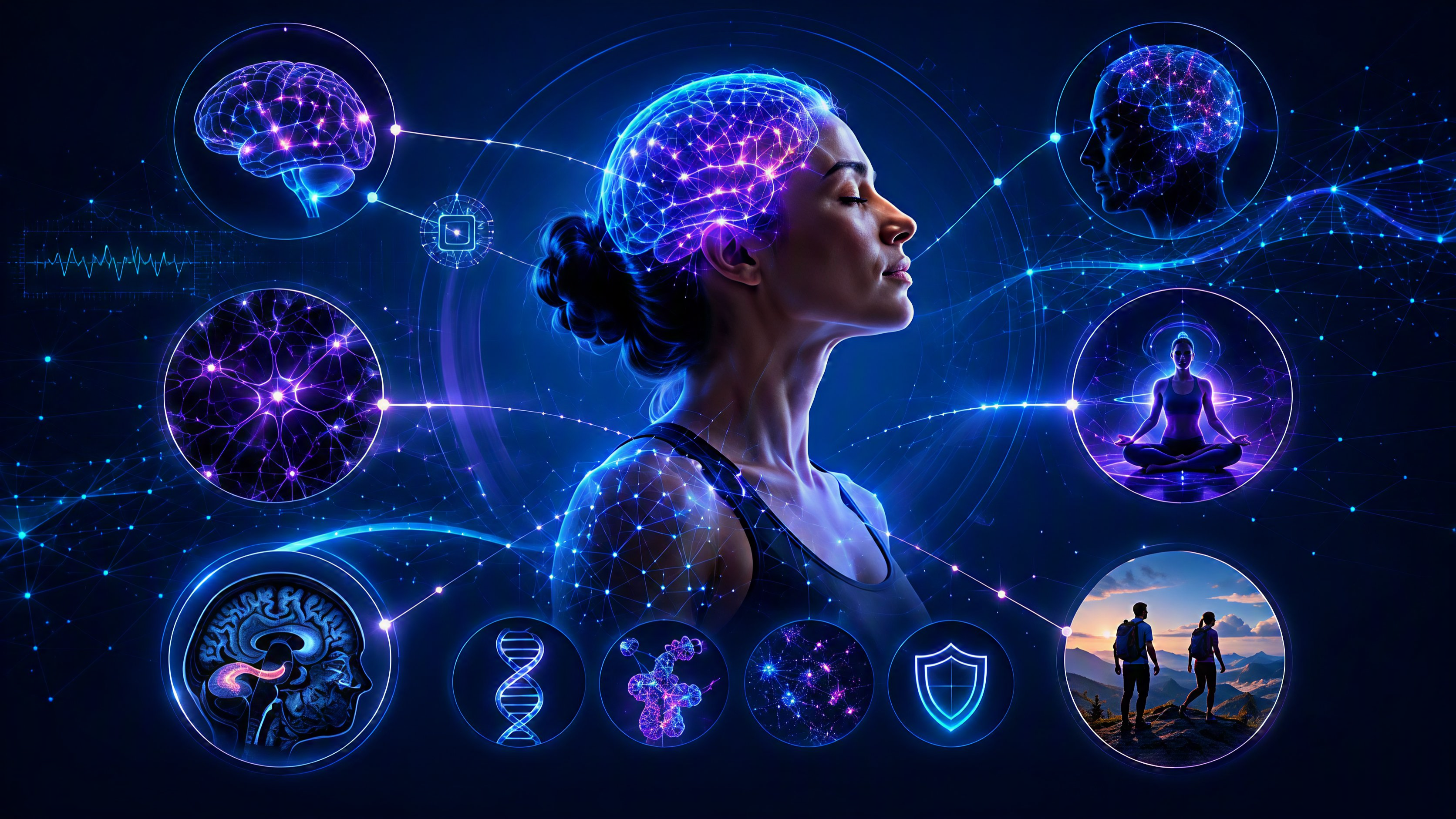 From sensory stimulation to measurable brain-health signals